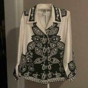 Coldwater Creek raw silk jacket. Worn‎ a few tines. Retail 160